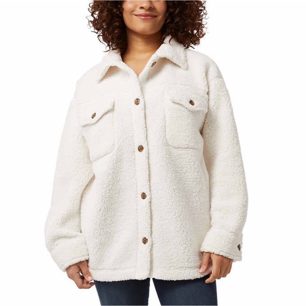 32 Degrees Women's Teddy Jacket - Cream